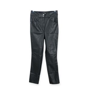 H&M Black Faux Leather Pant NWOT